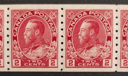 Canada #127 F/VF 3 Never Hinged 1912 2c Admiral Coil Strip