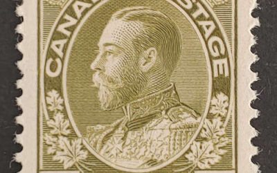 Canada #119iv VF Mint 20c Admiral retouched vertical line at UR