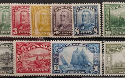 Canada #149-59 mainly Never Hinged 1928/29 Scroll Set (11)