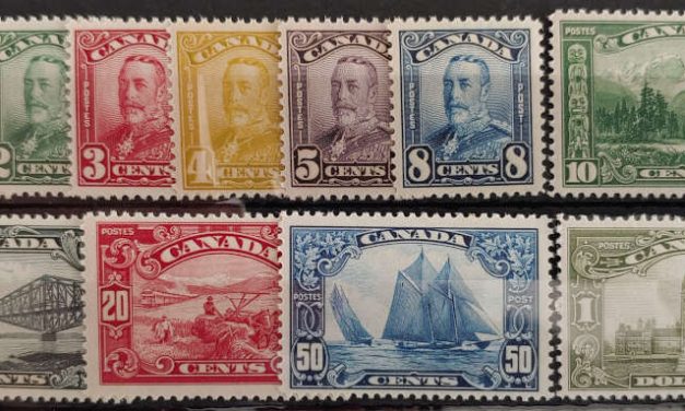 Canada #149-59 mainly Never Hinged 1928/29 Scroll Set (11)