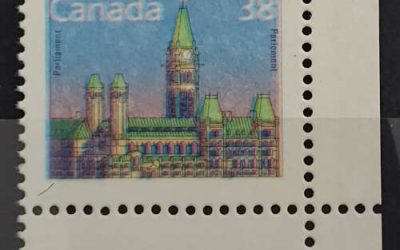 Canada #1165c VFNH LR 1988 38c Printed on the Gum Side Variety