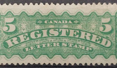 Canada #F2b VF Unused 1876/96 2c Yellow Green R.L.S.