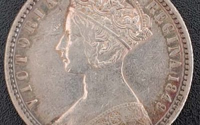 G.B./Colonial Cda XF+ 1849 Queen Victoria Gothic Silver Florin