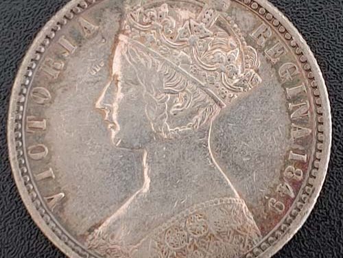 G.B./Colonial Cda XF+ 1849 Queen Victoria Gothic Silver Florin