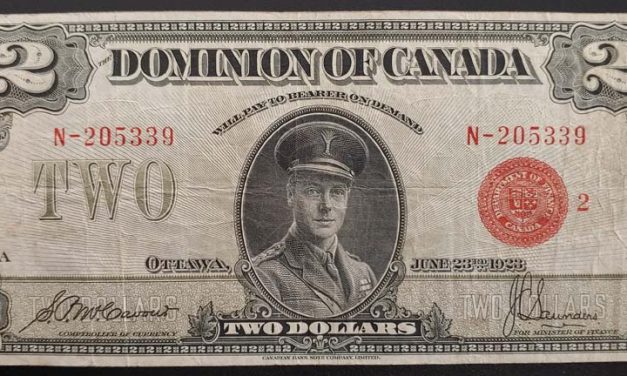 Dominion of Cda #DC26g VG/F 1923 Prince of Wales Horseblanket $2