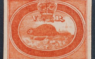 Canada #1DP VF 1851 3d Prosser engraved Die Proof similitude