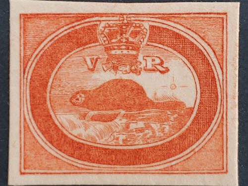 Canada #1DP VF 1851 3d Prosser engraved Die Proof similitude