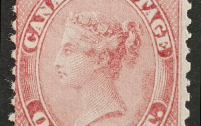 Canada #14 Fine Unused 1859 1c Rose