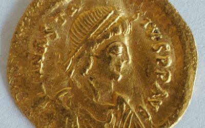 Anastasius I Dicorus 491-518 AD 2.07gm Gold Tremissis