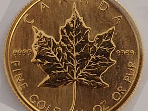 Canada BU 1986 .9999 fine 1/10oz pure Gold $5 Maple Leaf
