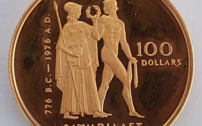 Canada Proof 1976 22k 1/2oz Olympic $100 Gold