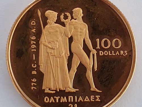 Canada Proof 1976 22k 1/2oz Olympic $100 Gold