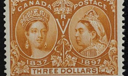Lot 28 Canada #63 Fine Never Hinged 1897 $3 Jubilee, 13,500 issued $3000.