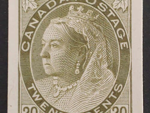 Canada #84P VF 1900 20c QV Numeral Plate Proof, 229 issued