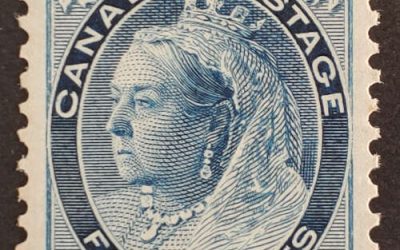Canada #79 F/VF Never Hinged 1899 5c QV Numeral