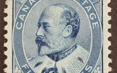 Canada #91 VF Mint HR 1903 5c Edward VII selected for centering