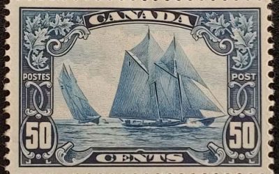  Canada #158 VF Mint HR 1929 50c Bluenose