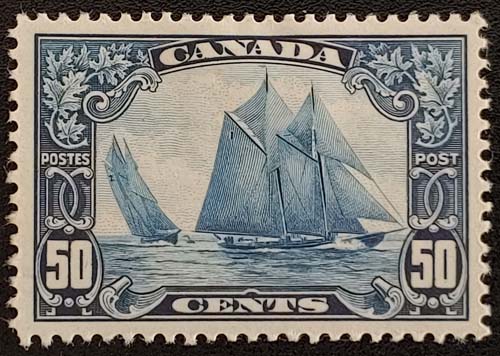  Canada #158 VF Mint HR 1929 50c Bluenose