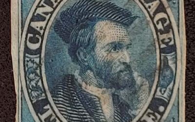 Canada #7 Fine Used 1855 10d Thin Paper Cartier $1200.