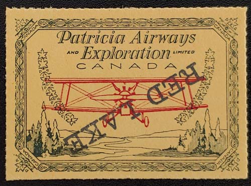 Patricia Airways #CL30 VFNH 1926 Inverted Overprint Variety