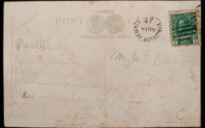 Vancouver Heights, B.C. RF E-2 4 Aug 1914 1c C.P.R. Ship Postcard
