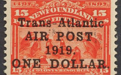 Newfoundland #C2a VFNH 1919 $1 on 15c No Comma Variety