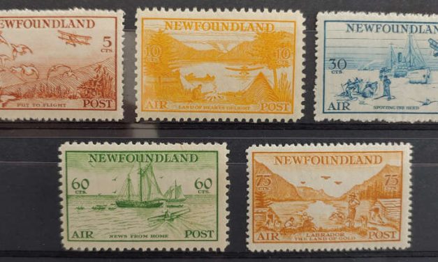 Newfoundland #C13-17 Fine+ Never Hinged 1933 Airmail Set (5)