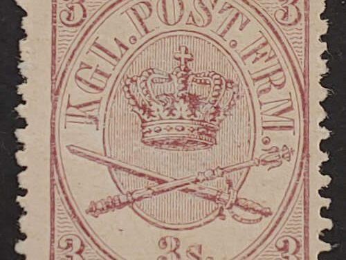 Denmark #12 Fine Never Hinged 1867 3s w/ 1983 Kaiser Certificate