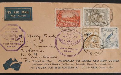 Australia #C3 July 1934 mixed franked FFC to Papua New Guinea (4)