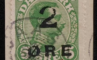 Faroe Islands #1 Midvagur Star Cancel Used on piece w/ 1979 Cert.
