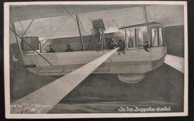 Germany 1915 Feldpost Used Zeppelin Gondola Postcard