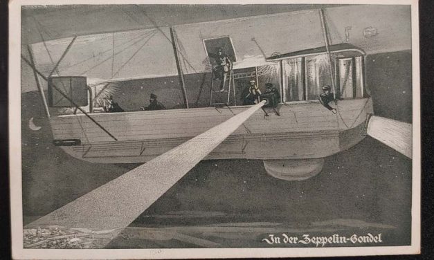 Germany 1915 Feldpost Used Zeppelin Gondola Postcard