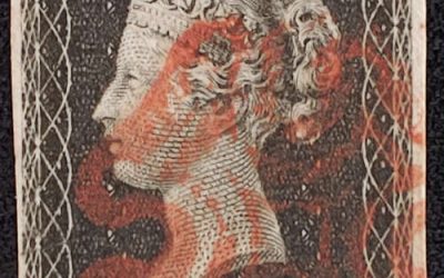 G.B. #1 F/VF Used 1840 1d Black Red M/C Cancel