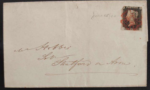 G.B. #1 15 Jun 1840 1d Black FLS