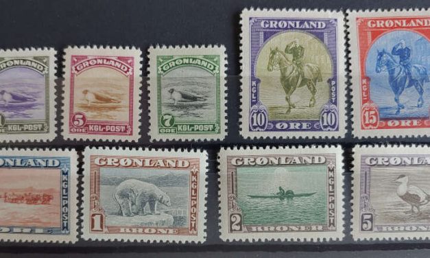 Greenland #10-18 Never Hinged 1945 Set (9)