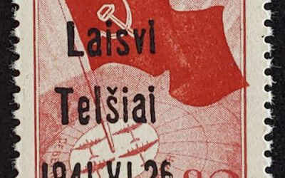 Latvia Mi. #8 VFNH 26 Jun 1941 Laisvi Overprint