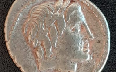 Roman Republic 86 BC anonymous 3.84gm Silver Denarius