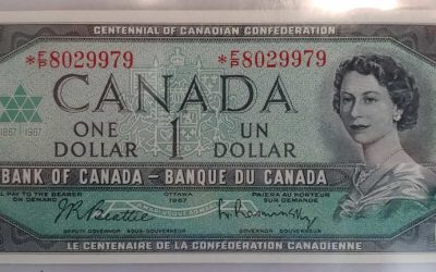 Bank of Canada #BC45bAi BCS CU63 1967 replacement $1