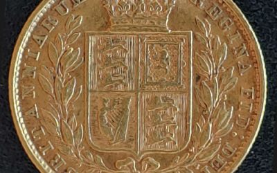 Australia XF 1878S QV Shield type Gold Sovereign .2355oz AGW