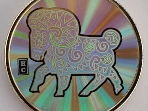 Canada Proof 2003 Year of the Ram hologram Gold $150 .328oz