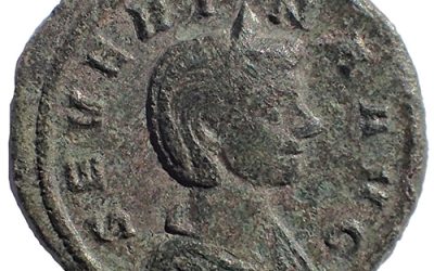 Severina, Augusta 275 AD 19mm 2.5gm AE Denarius struck at Rome