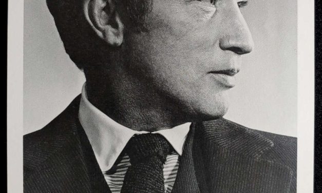 Pierre Trudeau signed 5×8″ Karsh B&W photo