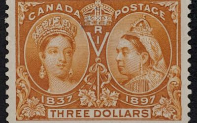 Canada #63 F/VF Mint HHR 1897 $3 Jubilee