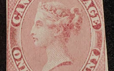 Canada #8 VG Unused 1857 1d QV shade