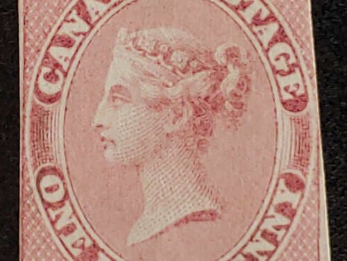 Canada #8 VG Unused 1857 1d QV shade