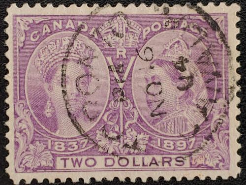 Canada #62 F/VF 1904 CDS Used $2 Jubilee