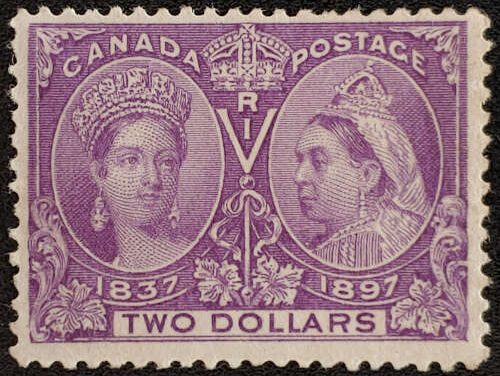 Canada #62 Fresh and Fine Mint HR 1897 $2 Jubilee