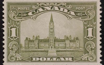 Canada #159 VF Mint 1929 $1 Parliament