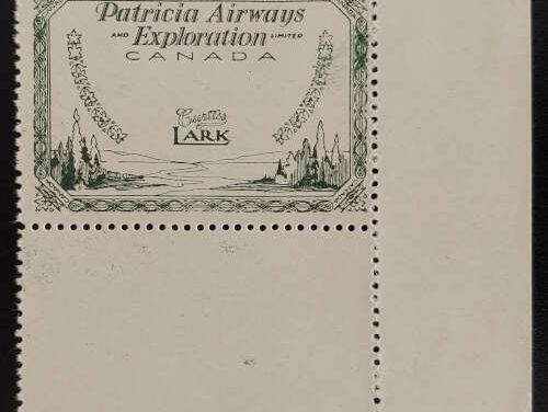 Patricia Airways #CL13Pii VFNH Perforated Proof issued w/o gum