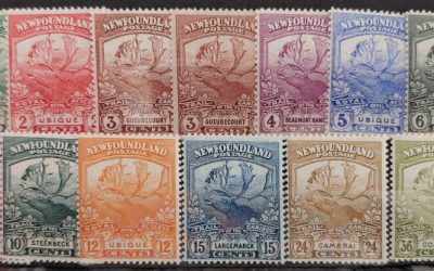 Newfoundland #115-126 Fine+ mint mostly NH 1919 Regiments Set
